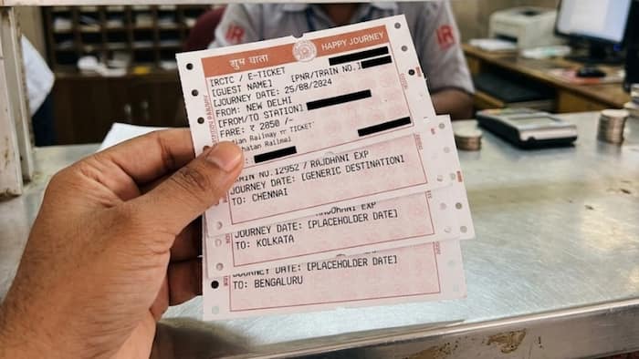 Holes in train tickets