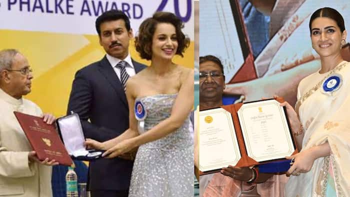 Kangana Ranaut criticised Kriti Sanon’s outfit, now her old National Award look in offshoulder gown sparks debate