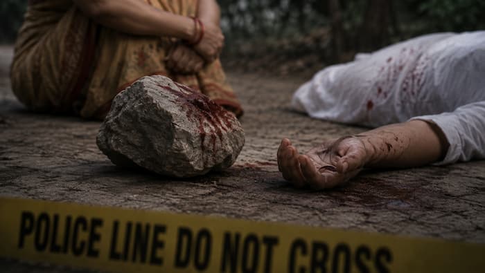 Bone-chilling crime in Mathura: Woman allegedly crushes husband to death with stone, sets body ablaze in forest
