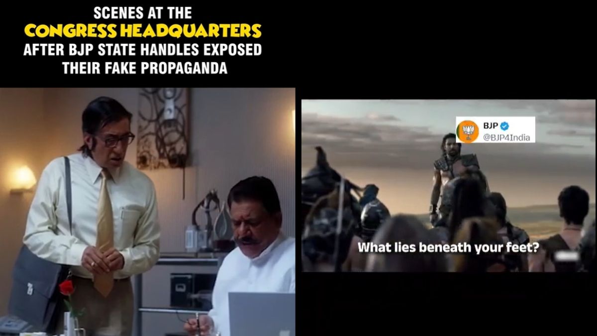 Memes, satire and political jabs: BJP ups attack on Congress on social media | Viral memes
