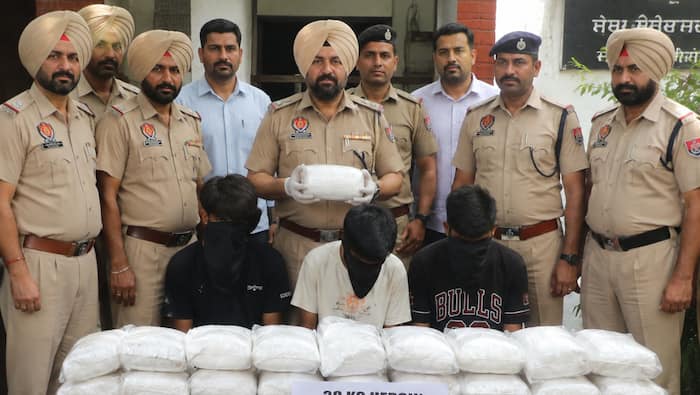 Major drug haul in Punjab, 30 kgs of heroin seized in Ferozepur; 2 ITI students among 3 arrested