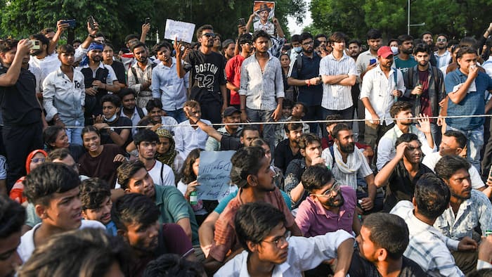 No cases against students, Supreme Court, Jantar Mantar protest, NEET paper leak, Tushar Mehta, Cockroach Janta Party, CJP, Delhi, Jantar Mantar, Vrinda Grover, Chief Justice, CJI, Surya Kant, Dharmendra Pradhan, Maharashtra, Bihar, Assam, Uttar Pradesh, Madhya Pradesh, West Bengal, Kerala