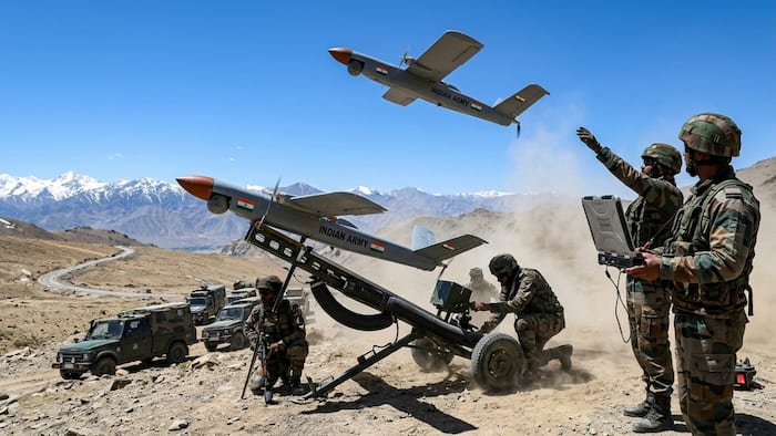 Indian Army, combat drone systems, Defence Ministry, Ministry of Defence, artillery regiments, Tata Advanced Systems Limited, Naib Private Limited, Loitering Munition Systems, unmanned drone weapon systems, Kamikaze drones, suicide drones, Atmanirbhar Bharat