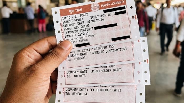 How train tickets were prints