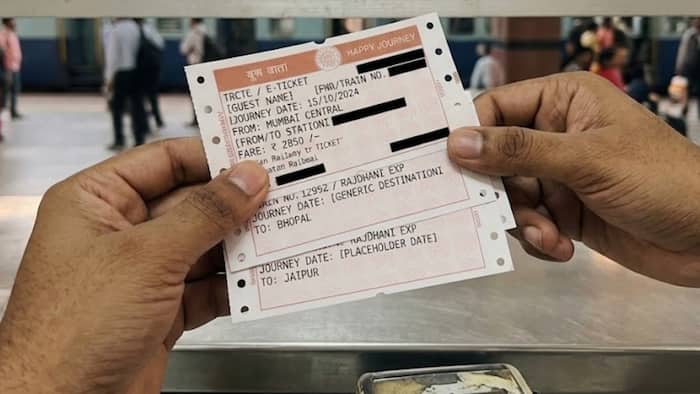Old indian train ticket technology