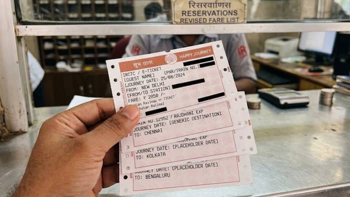 Why do railway tickets had holes