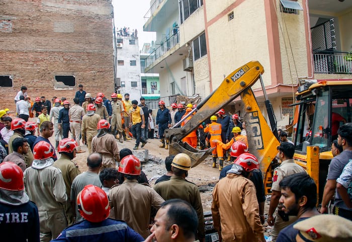 Satya Niketan building collapse: Cockroach Janata Party demands accountability and safety audit as 7 people dead