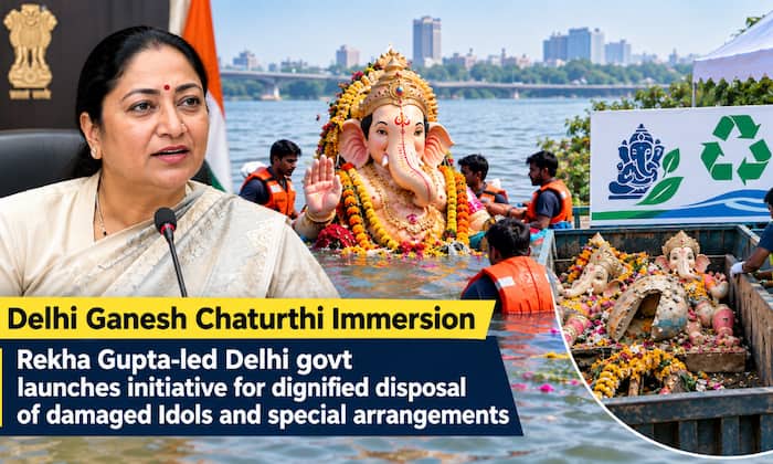 Delhi Ganesh Charurthi Immersion BIG update: Rekha Gupta-led Delhi govt launches initiative for dignified disposal of damaged Idols
