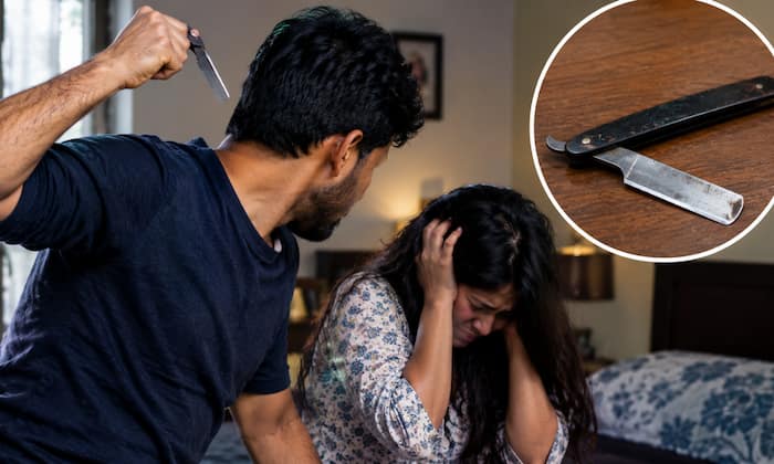 Delhi Shocker! Man attacks wife with 'Ustra' over his alleged affair with another woman