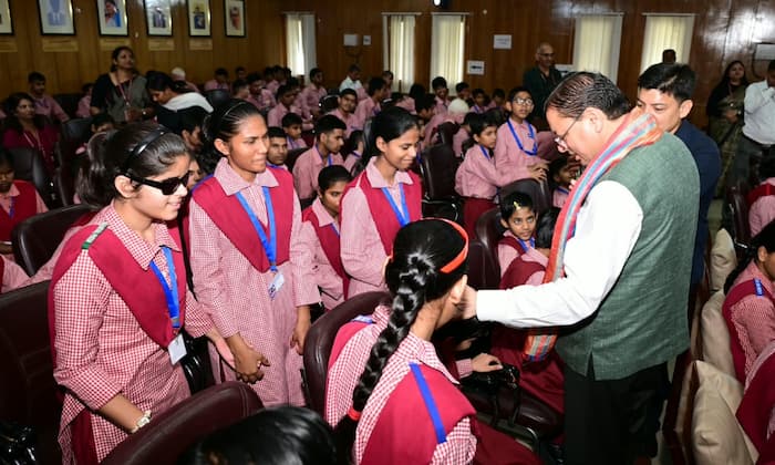 UK CM Dhami celebrates birthday with children with disabilities, says every child possesses immense talent