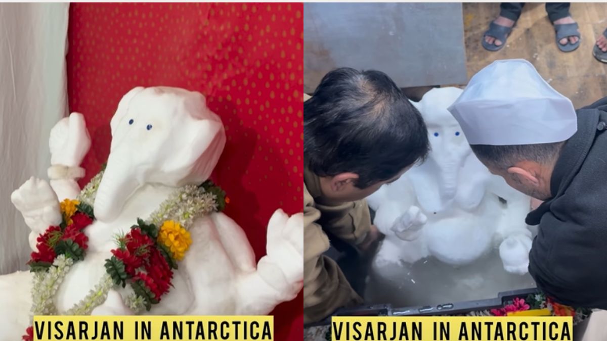 Indian scientists celebrate Ganesh Chaturthi in Antarctica with snow idol ...