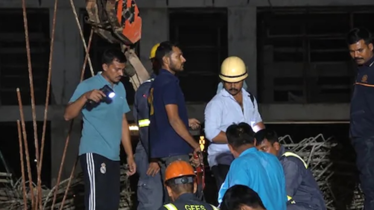 Gandhinagar construction site collapse: 15 workers rescued ...