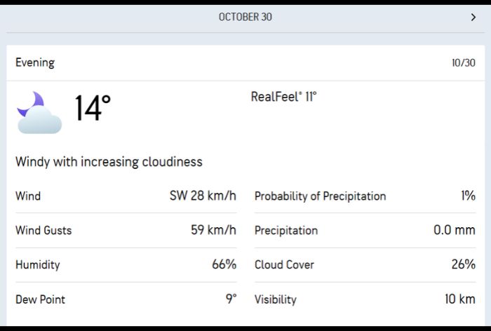 Auckland weather