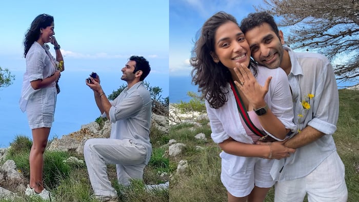 Archana Puran Singh's son Ayushmaan Sethi gets engaged to girlfriend Samiksha Shetty in Italy - See pics