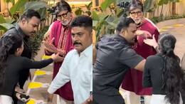 Amitabh Bachchan declines female fan’s handshake at Jalsa on 84th birthday- Watch Video