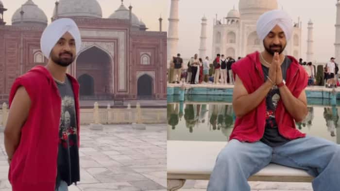 Diljit Dosanjh visits Taj Mahal before Delhi concert; video shows tight security around singer- Watch