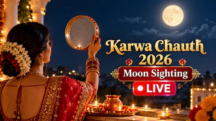 Karwa Chauth 2026 Moon Sighting Live: When will moon rise in Delhi, Noida, Ghaziabad, Chandigarh, Mumbai, Kanpur and other cities?
