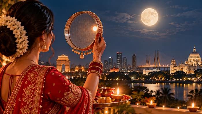 Karwa Chauth 2026 Moonrise Time: When will moon rise in Delhi, Noida, Ghaziabad, Mumbai, Kanpur, Patna, Jaipur and other cities?