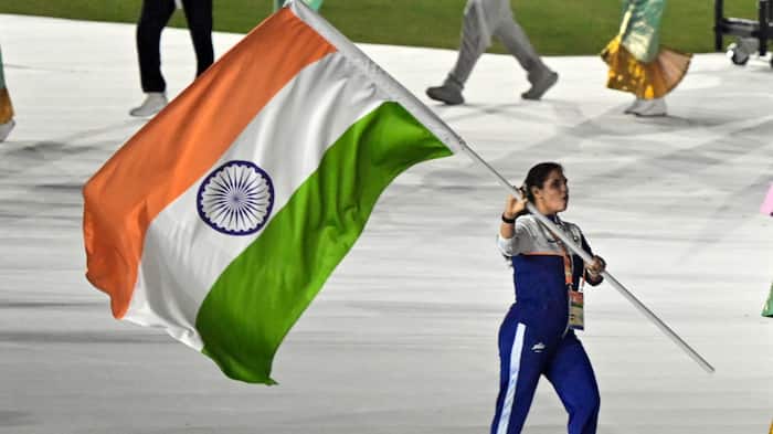 Nerru Dhanda India's flag bearer