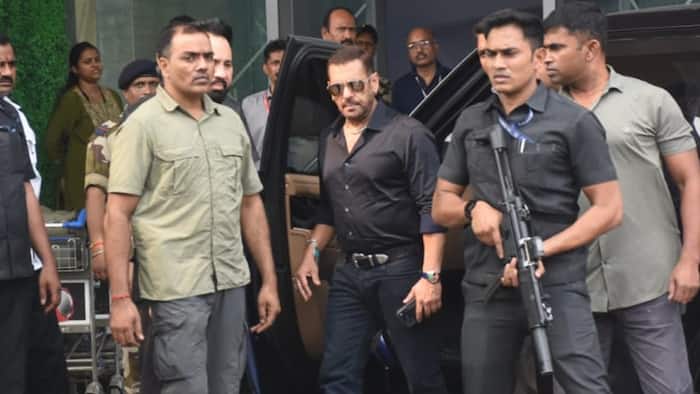 Salman Khan arrives at Mumbai airport under heavy security after Tiger Shroff firing incident - Watch