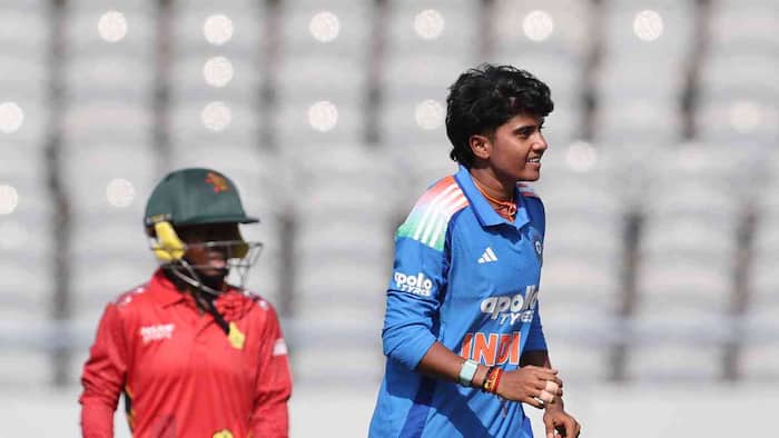 Shree Charani's four-wicket haul vs Zimbabwe women in 1st ODI