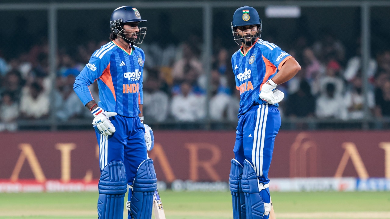 Tilak Varma run out after mis‑communication with Axar Patel in IND‑WI T20I