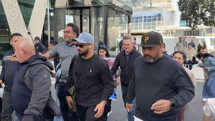 Virat Kohli arrives at Auckland airport for ODI series against New Zealand