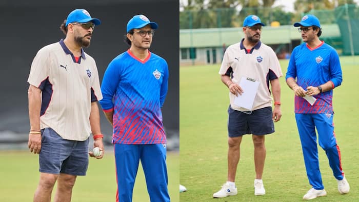 Yuvraj Singh and Sourav Ganguly