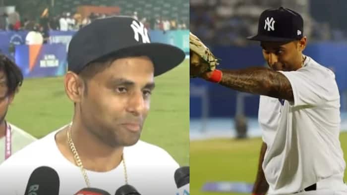 Watch: Suryakumar Yadav swaps cricket bat for Baseball bat during inaugural MLBx event in Mumbai