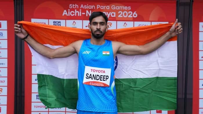 Asian Para Games 2026: Sandeep lands gold and India's 100th medal en route to setting world record in men's 400m T44 event
